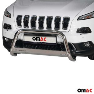 Jeep Cherokee Bull Bar - Omac - Steel - Silver - '14-'23